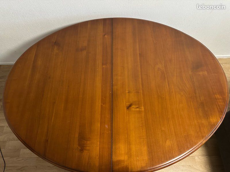 Table extensible vintage en bois massif (image 3)
