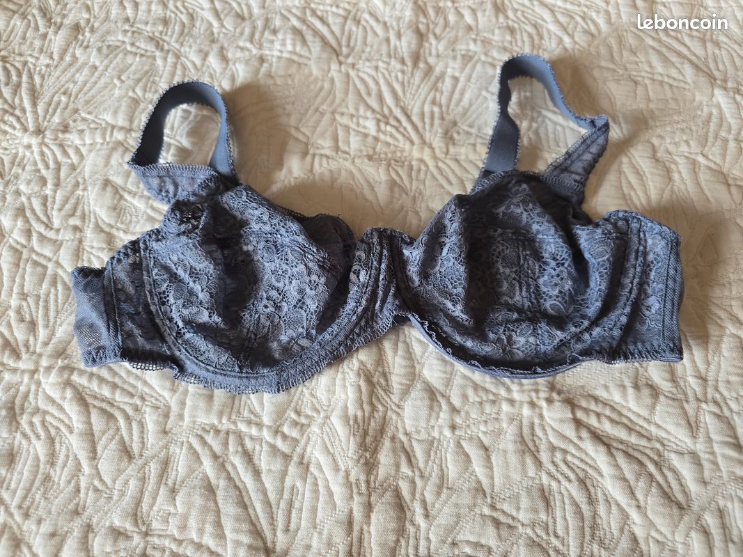 Soutien gorge 105 B marque Confidence gris bleuté (image 1)