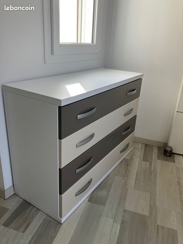 Commode Maison Gauthier en pin massif, années 80