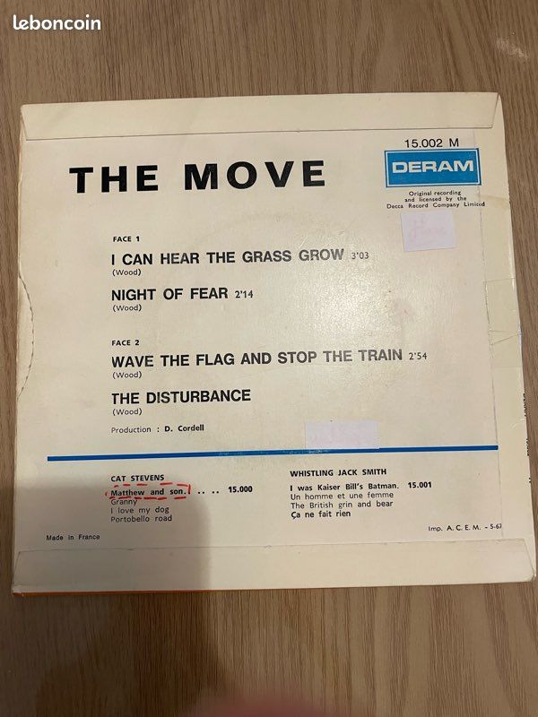 The Move 45 tours (image 2)