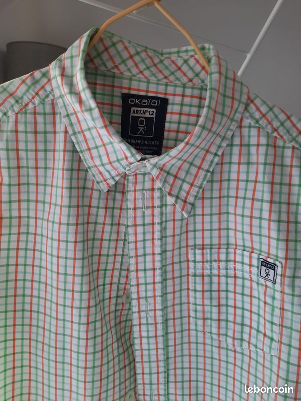 Chemise garçon manches courtes 6 ans (image 2)