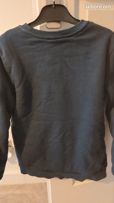 Sweat Cyrillus bleu marine 12 ans intérieur sherpa (image 2)
