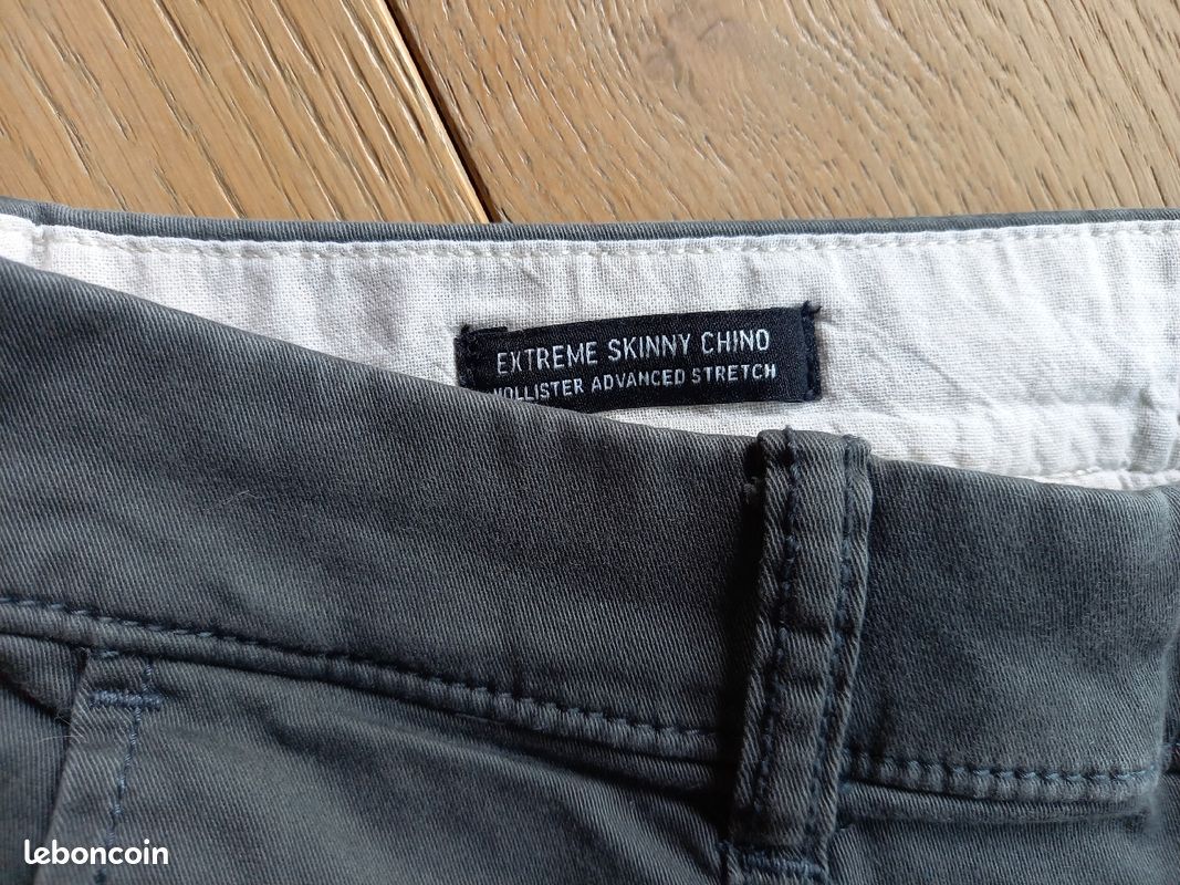 Pantalon Hollister Vert foncé 16 ans (image 3)