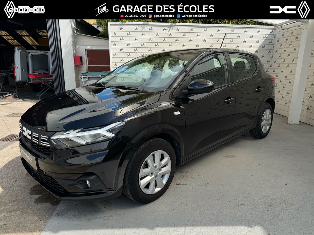 Dacia Sandero III 1.0 SCe 65 Expression - GAR 12M - Caméra / CarPlay / Roue de secours - Suivi Complet (image 2)