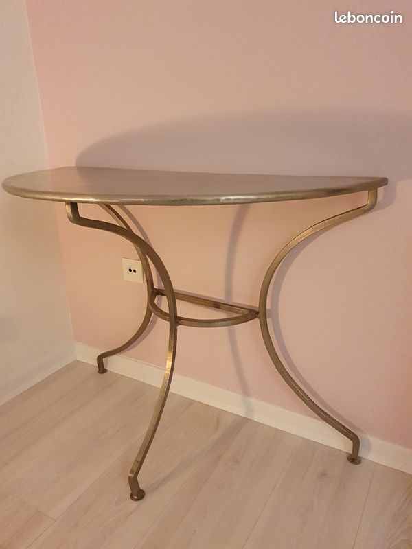 Table d'appoint demi-cercle (image 2)