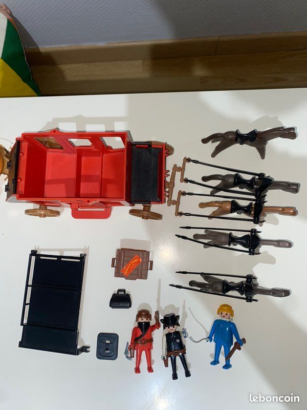 PLAYMOBIL vintage caisse marron vaisselle western nordistes drugstore