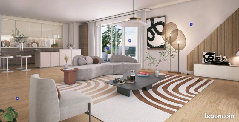 Appartement 3 pièces 59 m² · à Jassans-Riottier · 59 m² · 243 500 €