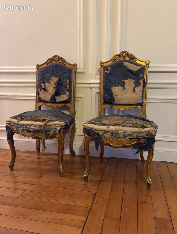 Paire de Chaises Louis XV (image 1)