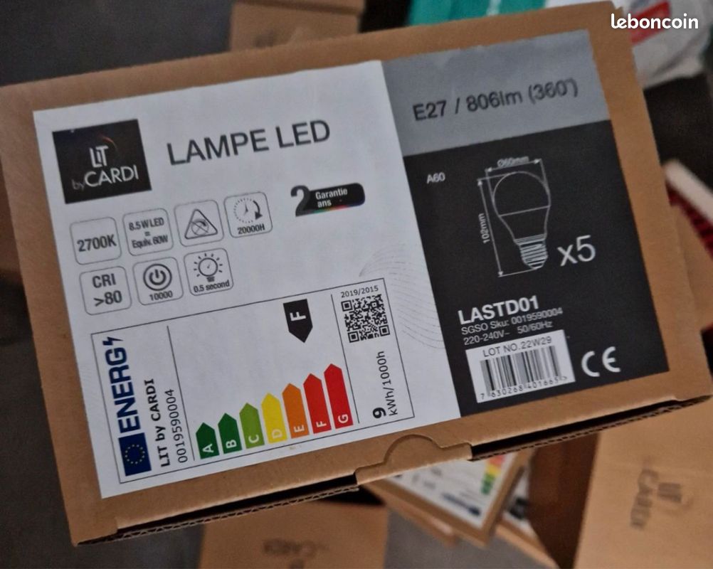 Vente de lampes LED by CARDI E27 (image 1)