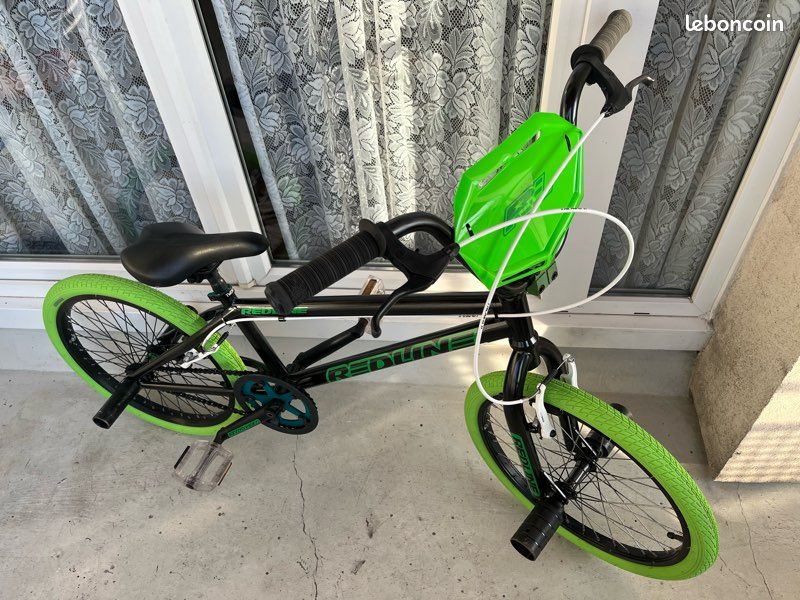 Selle De BMX Redline Vintage 2005 Velo Noir Et Vert - Pour Collection Ou Pièce De Remplacement