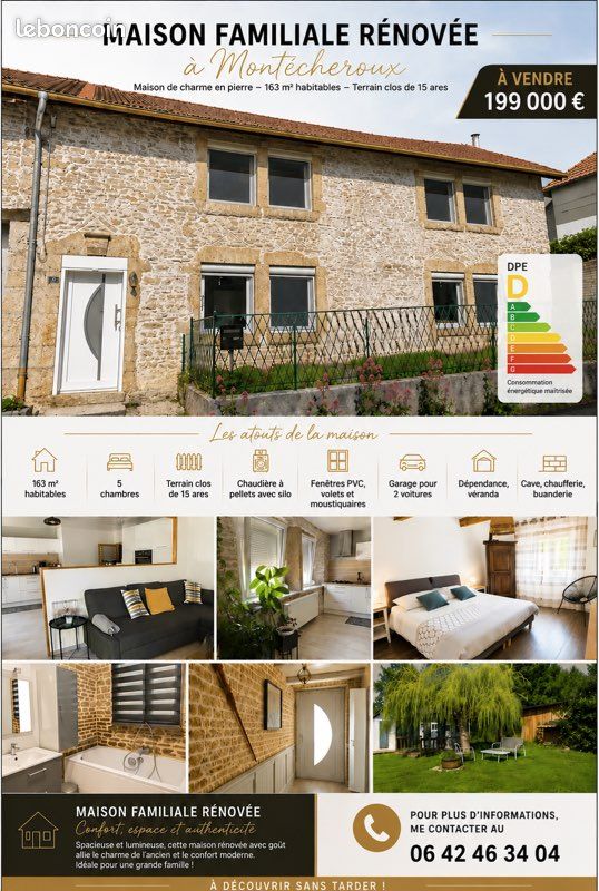 Maison 8 pièces 163 m² · à Montécheroux · 163 m² · 199 000 €