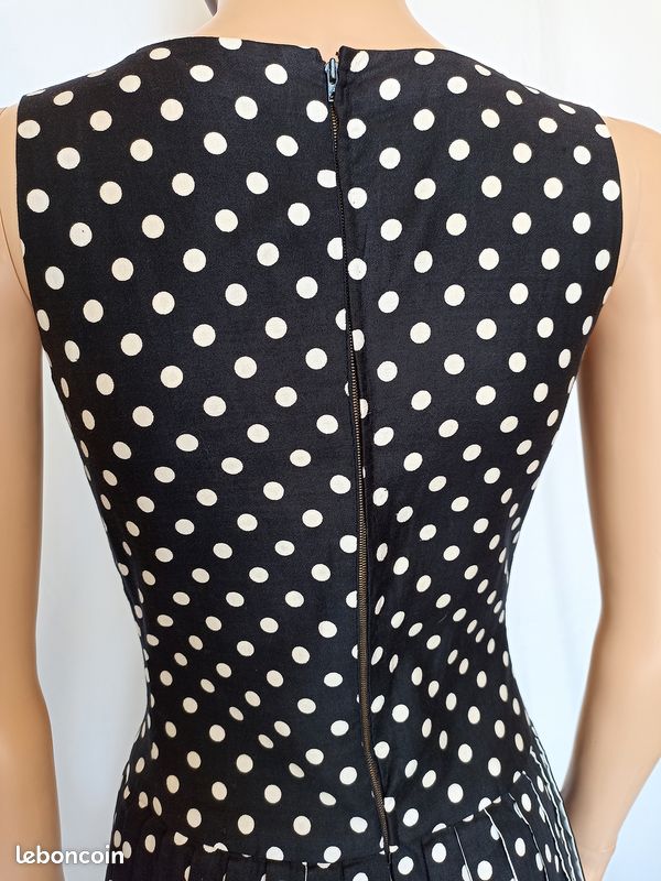 Robe Vintage à Pois Topshop Taille 12 - Occasion En Très Bon état