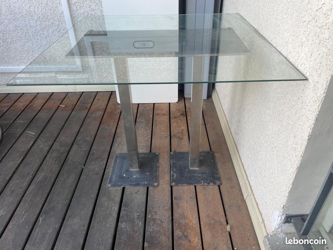 Table Haute en verre (image 4)