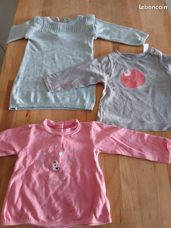 Lot De Vêtements Bébé Fille 9-12 Mois - Marques Mixtes Dont NEXT - Occasion Très Bon état