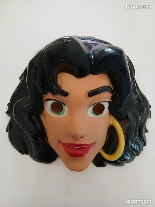 Rare ancien stock magasin neuf masque Disney César carnaval Esmeralda année 90 Vintage (image 1)