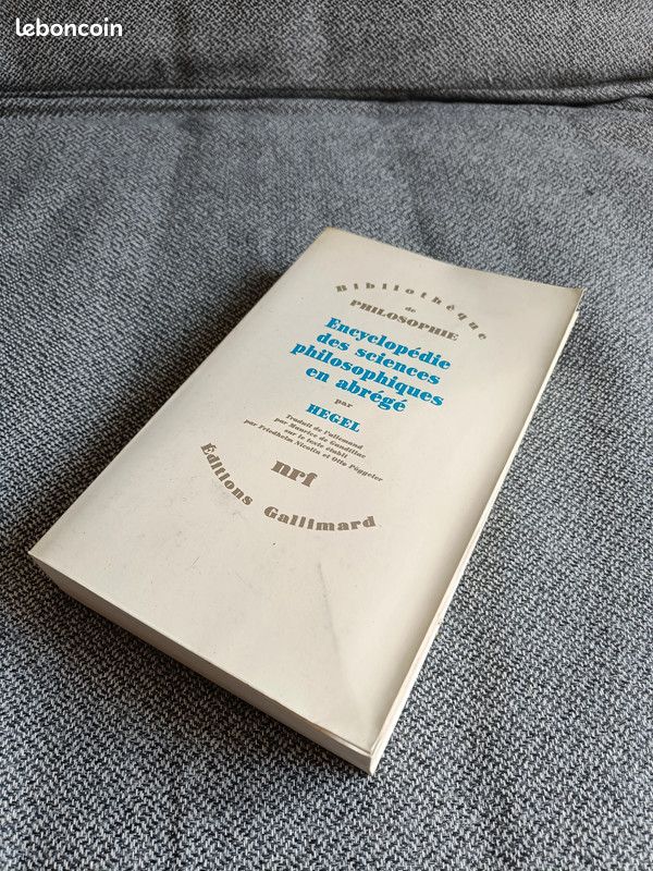 Hegel - Encyclopédie des sciences philosophiques en abrégé (image 1)