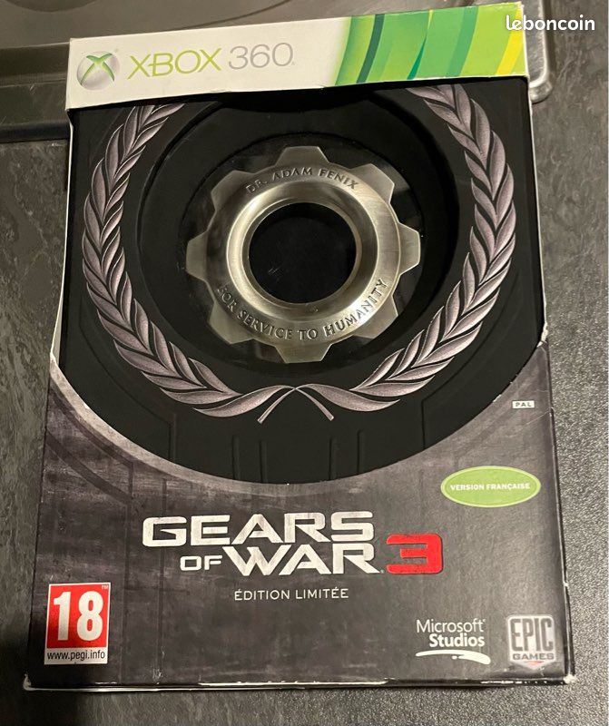 Pack Console Xbox 360 Gears Of War Edition Limitée - 120 Go - PAL - Occasion