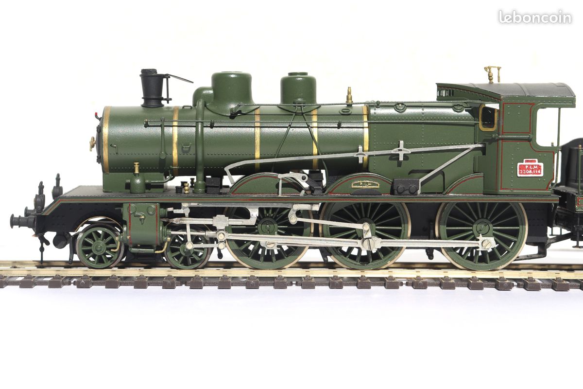 Locomotive à Vapeur 2 040 D 65, Calais, Livrée Noire, SNCF   JOUEF Hj2417s Ho 187