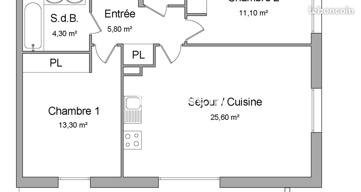 Appartement 3 pièces 62 m² · à Toulouse · 62 m² · 810 €/mois