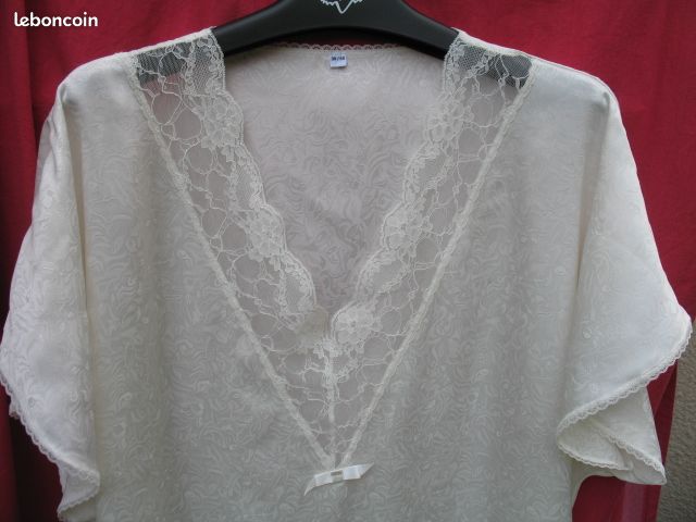 CHEMISE de NUIT ROMANTIQUE N°3 Liquette uuu (image 10)