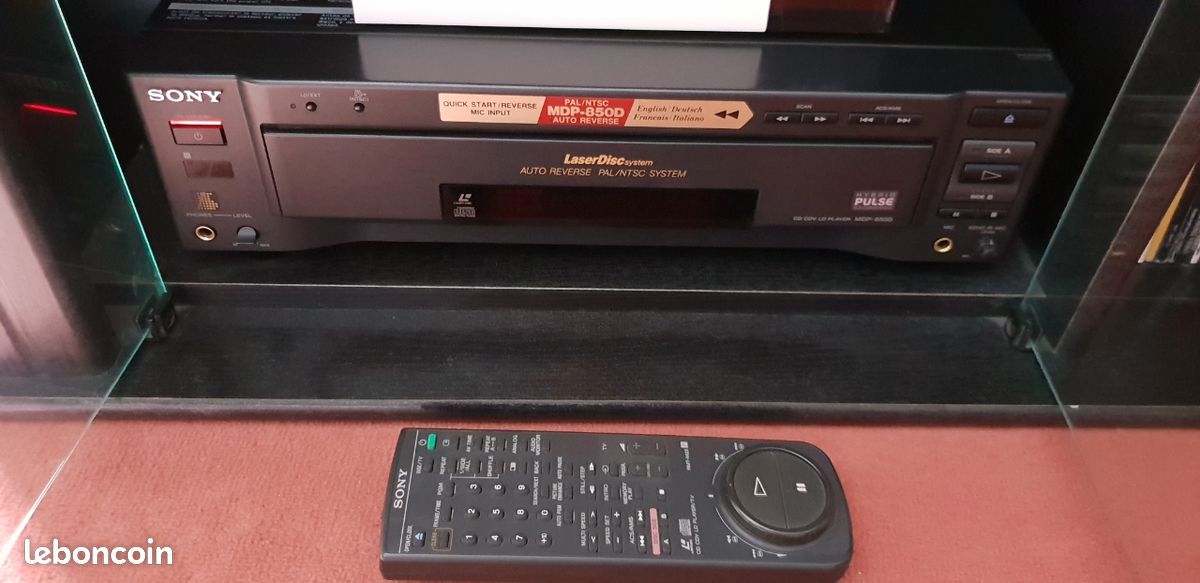 Lecteur Laserdisc Sony MDP-800 - Pour Pièces / Réparation - Avec Télécommande