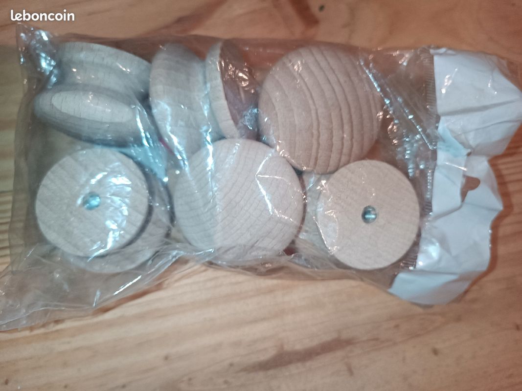 Poignées BOUTONS BOIS Ø 44 MM (image 2)