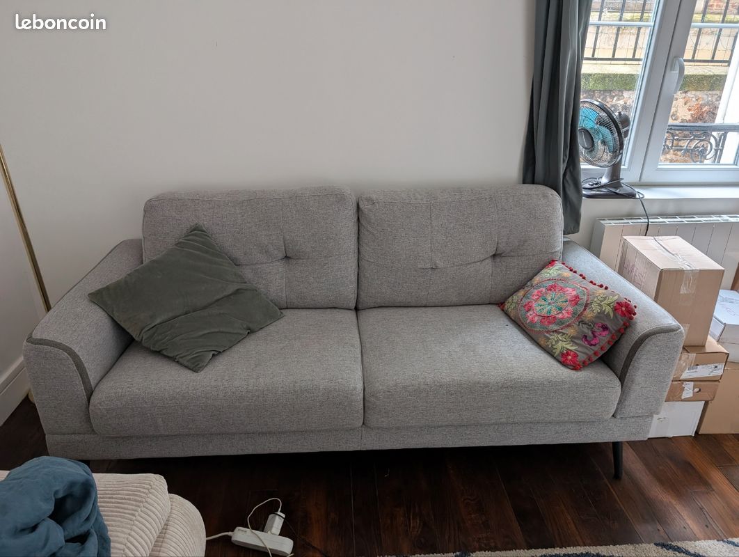 Urgent - Canapé gris scandinave (image 1)