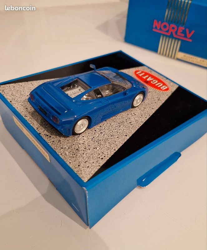 Al968 Norev 1/43 Bugatti Eb110 Modele De Developpement 1991 Noir Tres