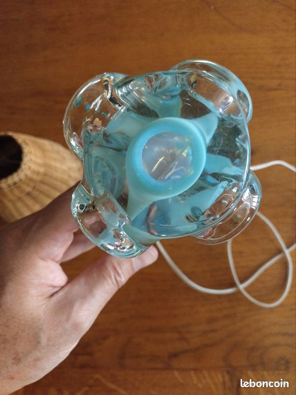 Lampe en verre vintage (image 3)
