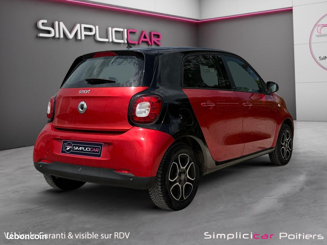SMART FORFOUR 0.9 90 Prime 90Ch Bluetooth Toit panoramique Régulateur de Vitesse Garantie 12 mois (image 3)