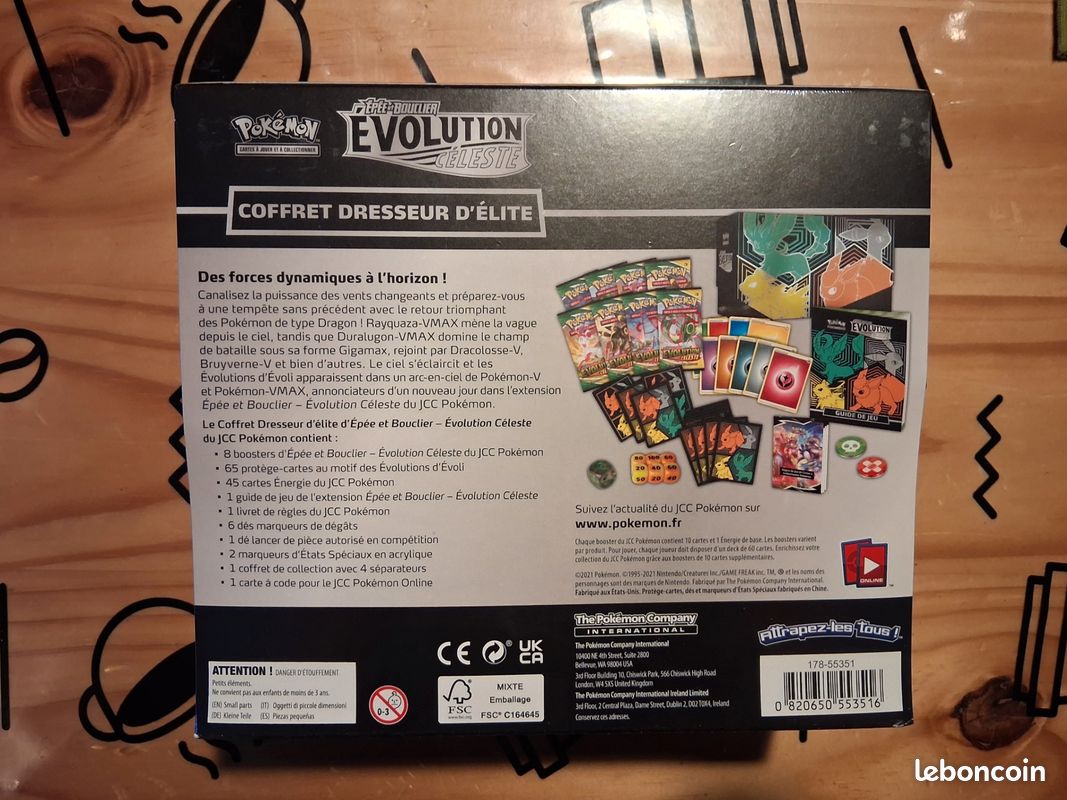 POKEMON : " ETB, Fr EVOLUTION CELESTE " DUO, Fr ETB 1 et 2 (image 3)