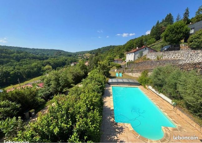 Maison 10 pièces, vue panoramique en 3D, piscine, terrain arboré 1517m2, à 5 min du puy en velay