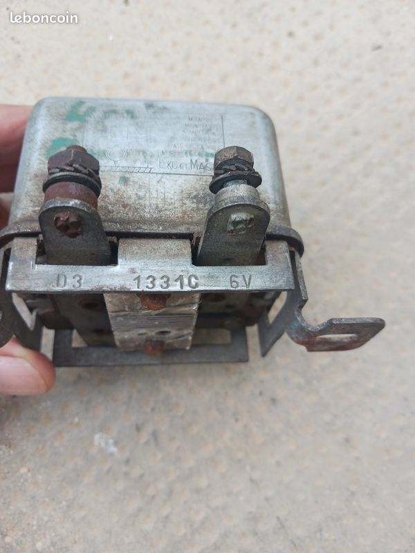 Régulateur dynamo 1331C Dauphine, 4CV, Citroën traction, u23 (image 2)
