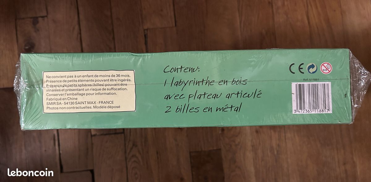Jeu Labyrinthe bois Smir SA, 7 ans et +, avec emballage (image 4)