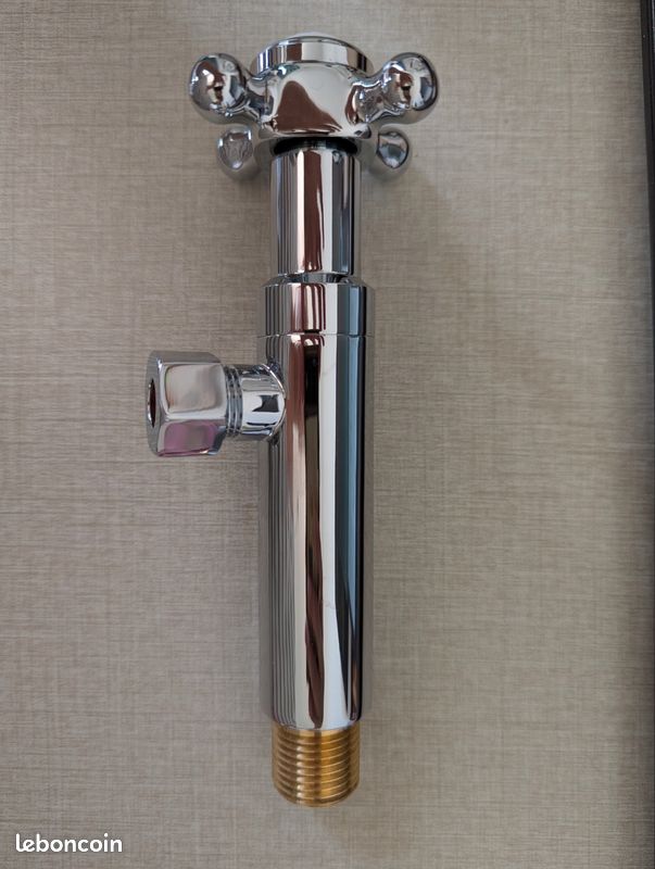 Robinet d'arrêt d'arrivée d'eau WC chromé Hudson Reed Elizabeth (image 4)