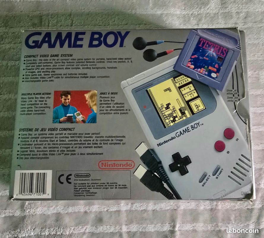 Boîte console Game Boy Color Pokemon + carton intérieur