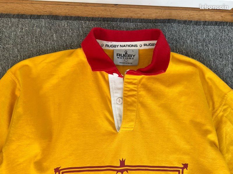 Maillot De Rugby Vintage Jicega Années 90 – La Motte Beuvron, Manches Longues, Taille L