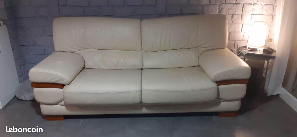 Canapé cuir (image 1)