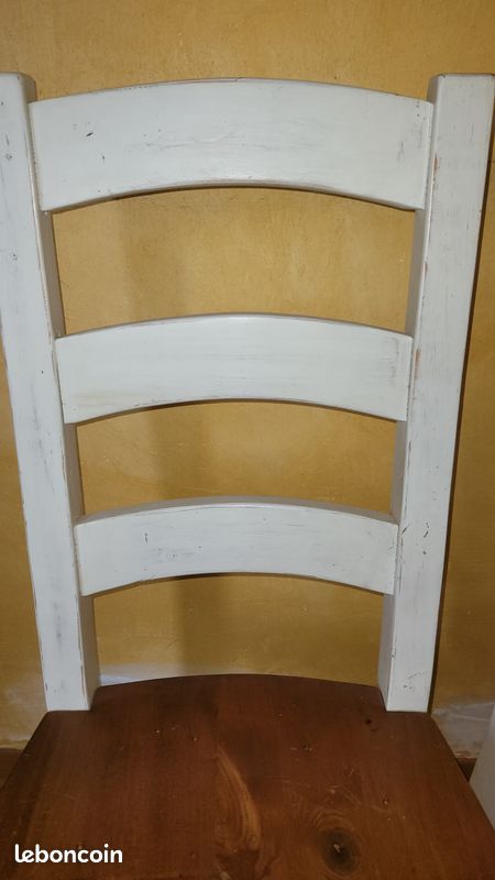 Chaise bois style campagnard (image 3)