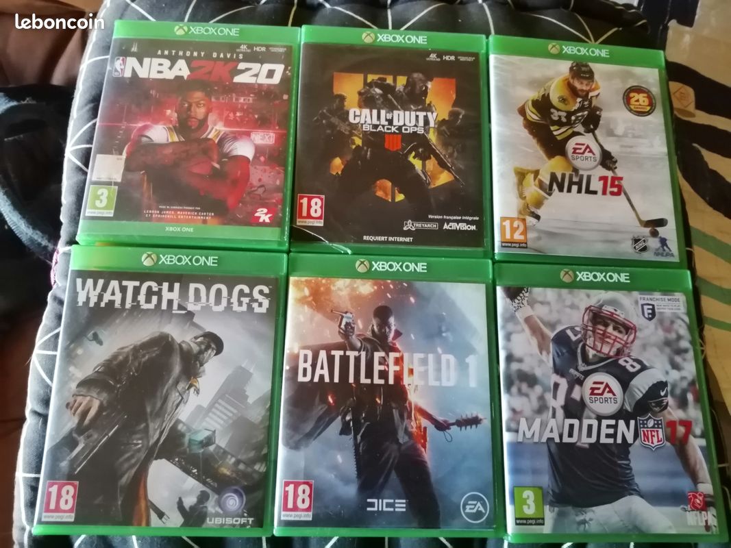Lot De 6 Jeux Xbox Originaux – Action & Aventure – PAL
