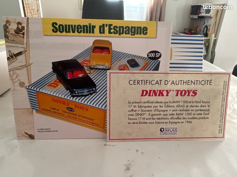 COFFRET DINKY TOYS ATLAS « Les prototypes de 1958 » réf : 24 FH. EUR 2