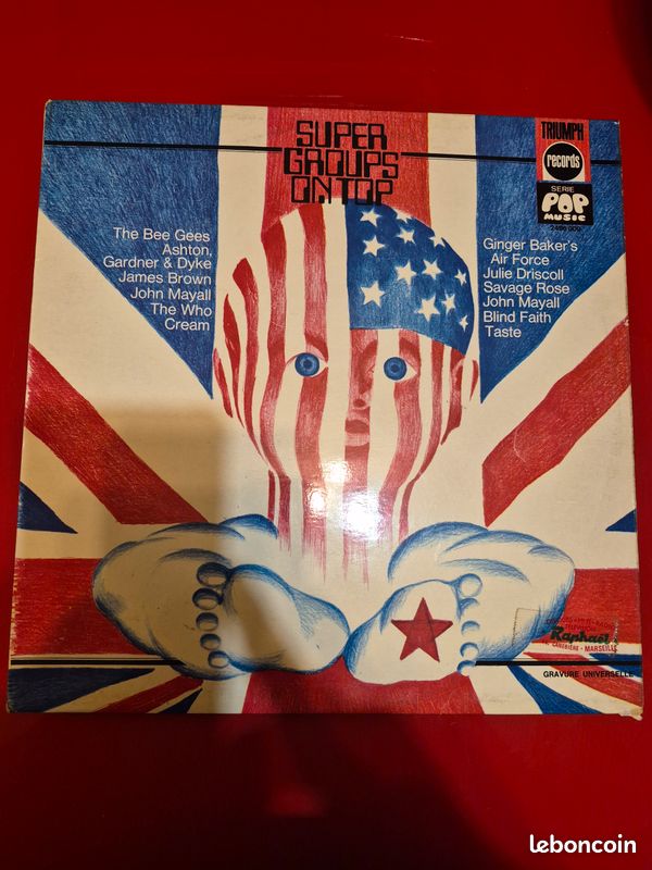 Vinyle 33T – Super Groupes On Top – Triumph Records (années 60) (image 2)
