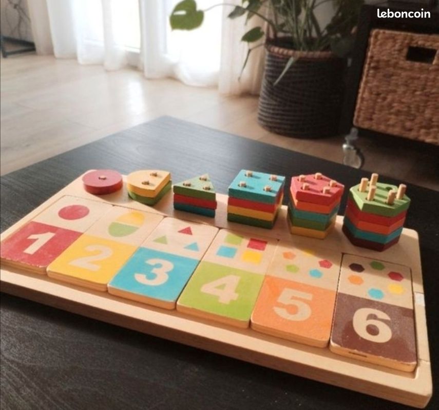 Jeu De Tasses Empilables Bébé - 10 Pièces, Chiffres Et Couleurs, ABS Sans BPA, Jouet Bain éducatif