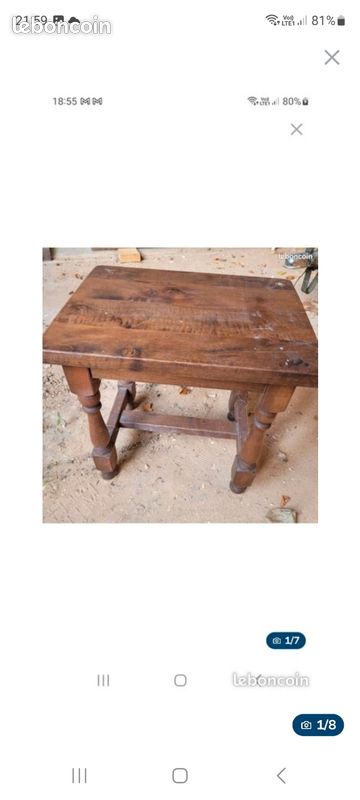 Table basse ancienne (image 10)