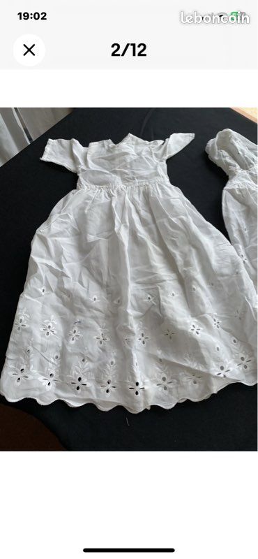Robe de poupée ancienne Jumeau, Rabery , Steiner, Sfbj/4019PO8+M (image 2)