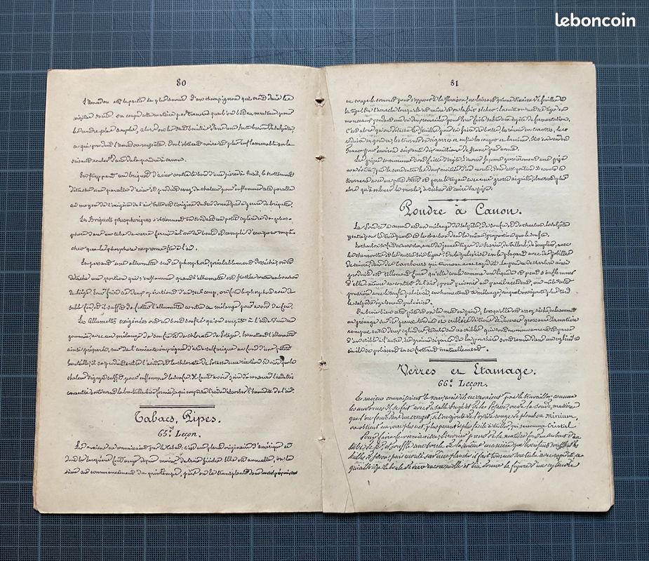 Trois livrets anciens en police manuscrite : leçons numéros 25 à 100 (image 7)