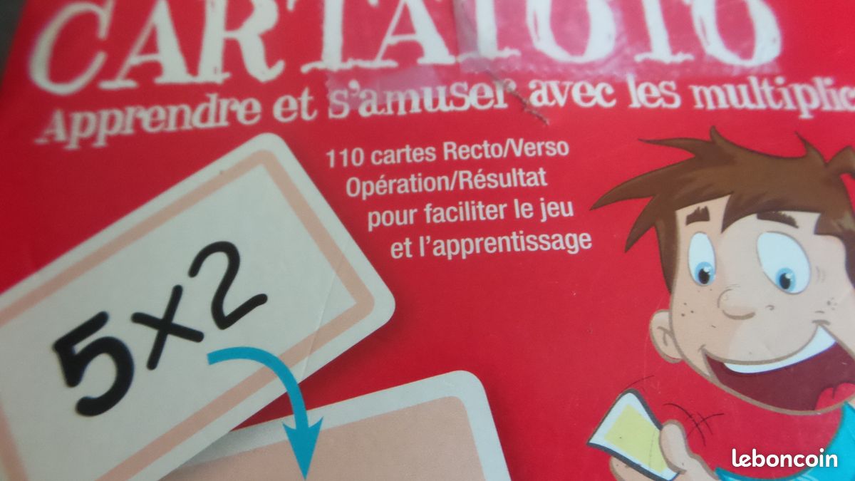 Cartatoto – 110 Cartes Éducatives Pour Apprendre Les Multiplications – Jeu De Flash Cards Ludique