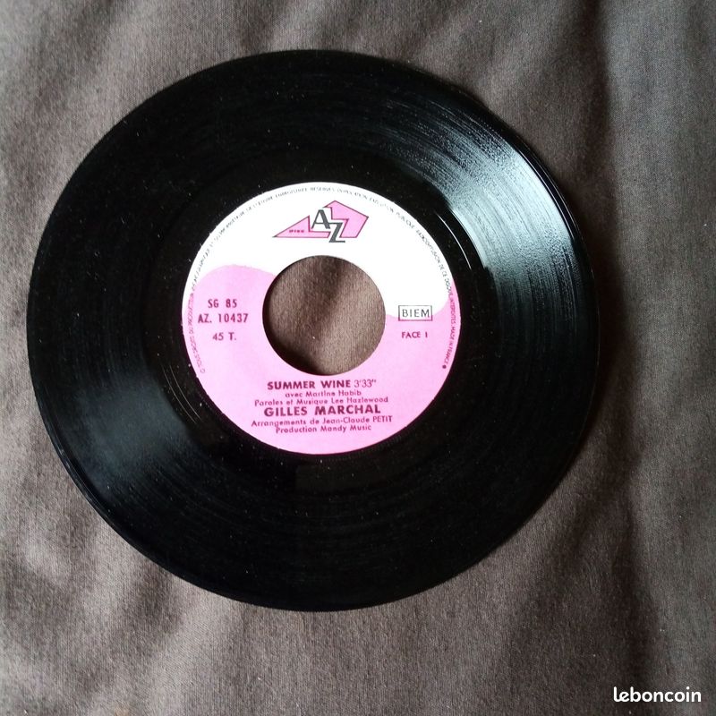 Disque Vinyle " Gilles MARCHAL " 45 Tours (image 3)
