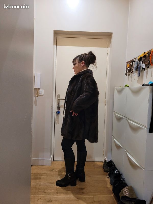 Veste élégante fourrure véritable (image 5)