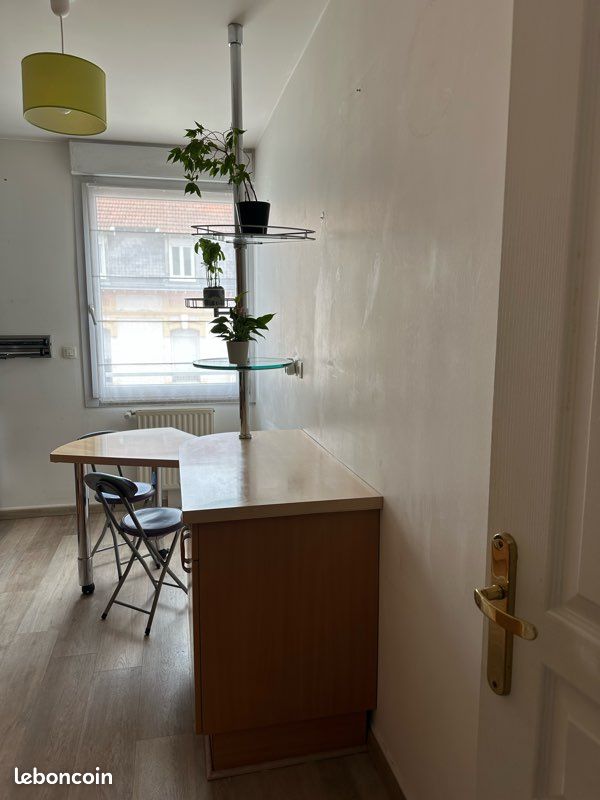 Vintage : Ensemble meuble + table amovible + colonne et chaises / Idéal pour petite cuisine (image 2)